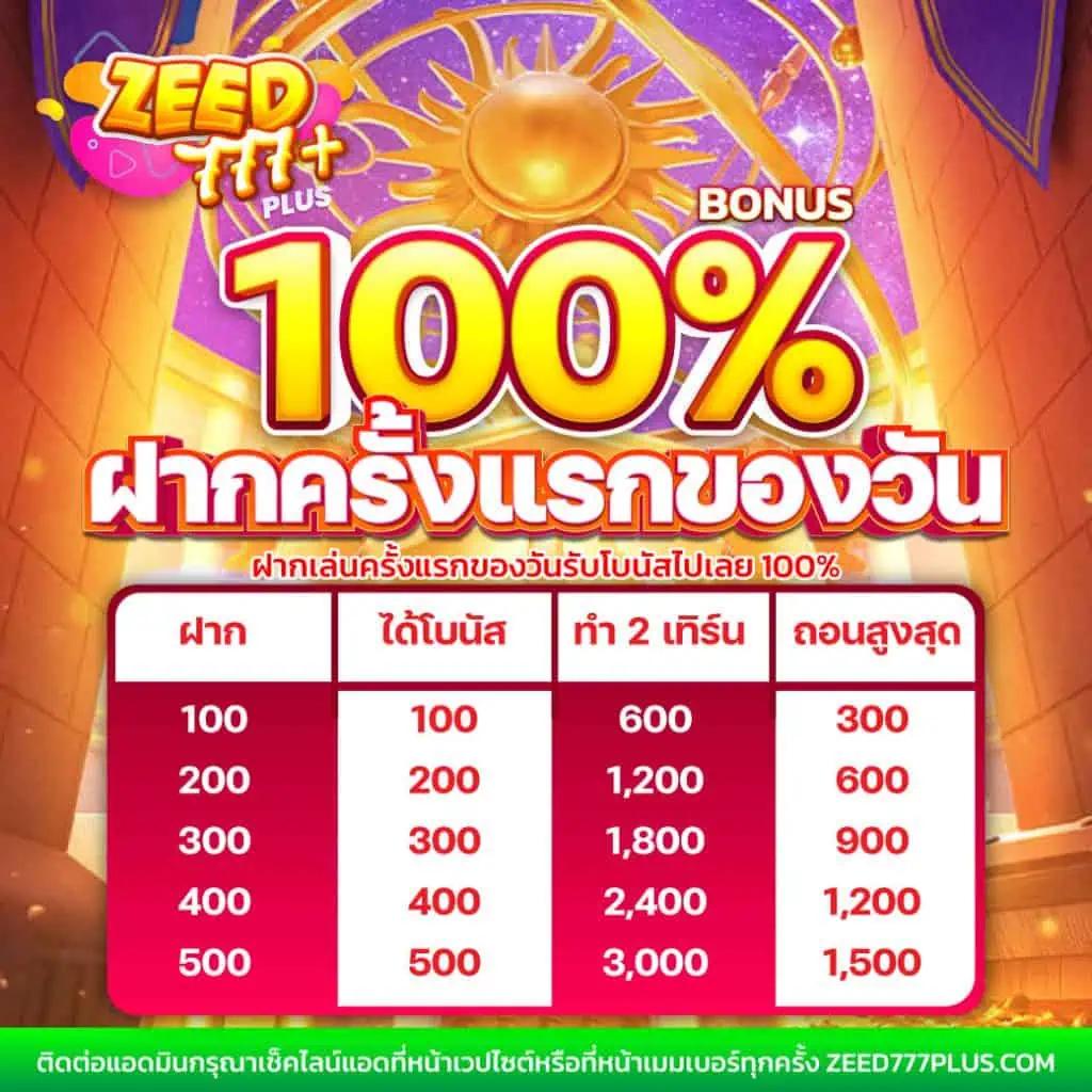 โปรโมชั่นและโบนัสสุดพิเศษ